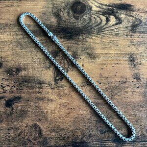 David Yurman Box Chain Necklace in Sterling Silver - 5mm - 22"